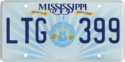 MS license plate LTG399