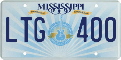 MS license plate LTG400