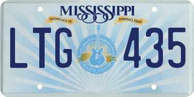 MS license plate LTG435