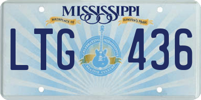 MS license plate LTG436
