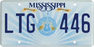 MS license plate LTG446