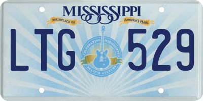 MS license plate LTG529