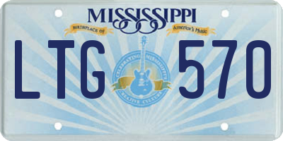MS license plate LTG570