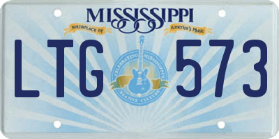 MS license plate LTG573
