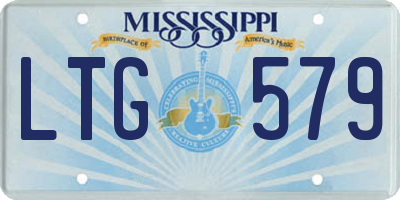 MS license plate LTG579
