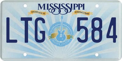 MS license plate LTG584