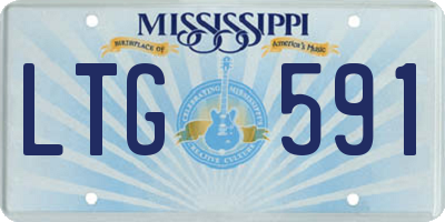 MS license plate LTG591