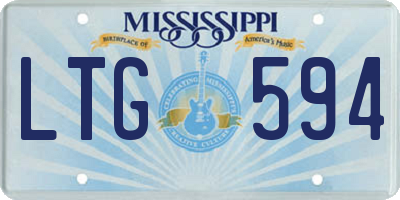 MS license plate LTG594