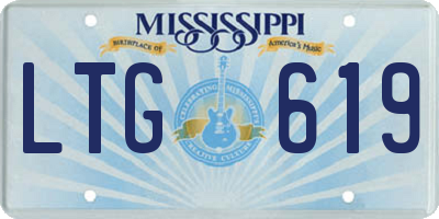 MS license plate LTG619