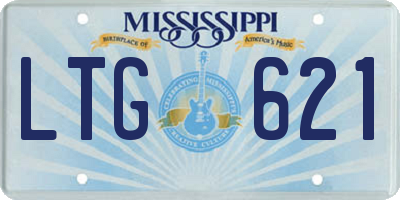 MS license plate LTG621