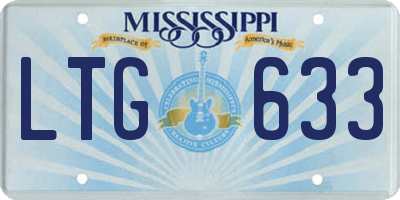 MS license plate LTG633