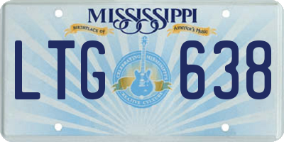 MS license plate LTG638