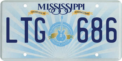 MS license plate LTG686