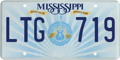 MS license plate LTG719