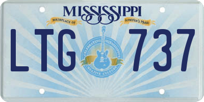 MS license plate LTG737