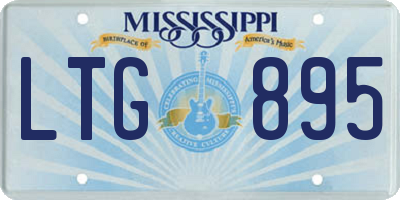 MS license plate LTG895
