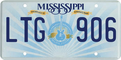 MS license plate LTG906