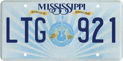 MS license plate LTG921