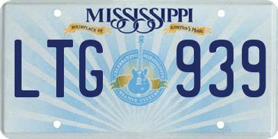 MS license plate LTG939