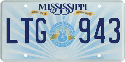 MS license plate LTG943