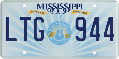 MS license plate LTG944