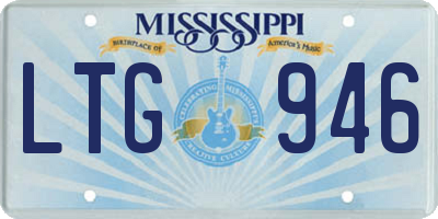 MS license plate LTG946