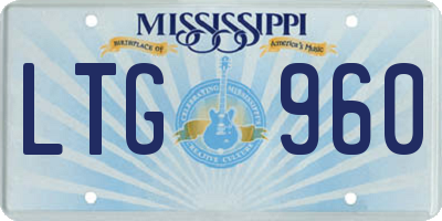 MS license plate LTG960