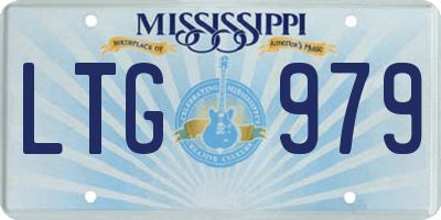 MS license plate LTG979