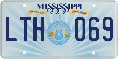 MS license plate LTH069