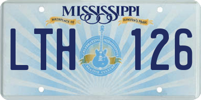 MS license plate LTH126