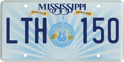 MS license plate LTH150