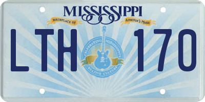 MS license plate LTH170