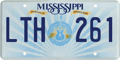 MS license plate LTH261