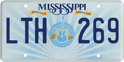 MS license plate LTH269