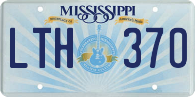 MS license plate LTH370