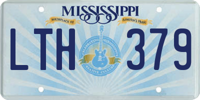 MS license plate LTH379