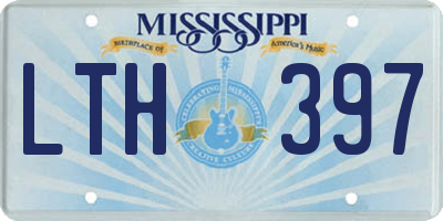 MS license plate LTH397