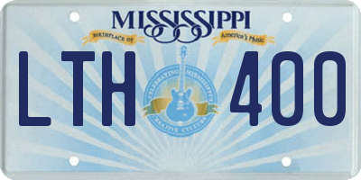 MS license plate LTH400