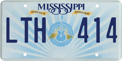 MS license plate LTH414