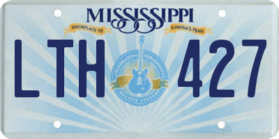 MS license plate LTH427