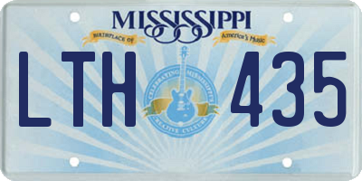 MS license plate LTH435