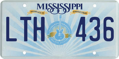 MS license plate LTH436