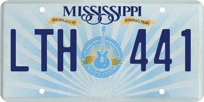 MS license plate LTH441