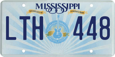 MS license plate LTH448