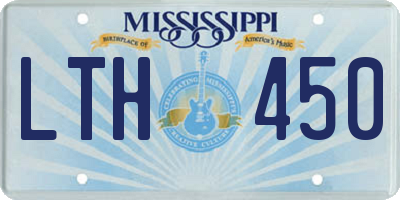 MS license plate LTH450