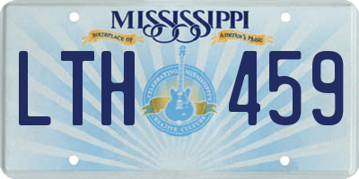 MS license plate LTH459