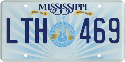 MS license plate LTH469