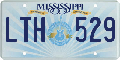 MS license plate LTH529