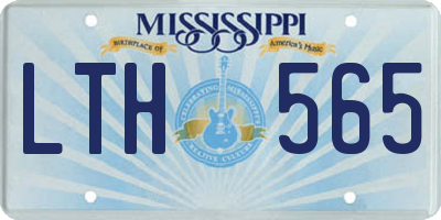 MS license plate LTH565