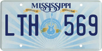 MS license plate LTH569